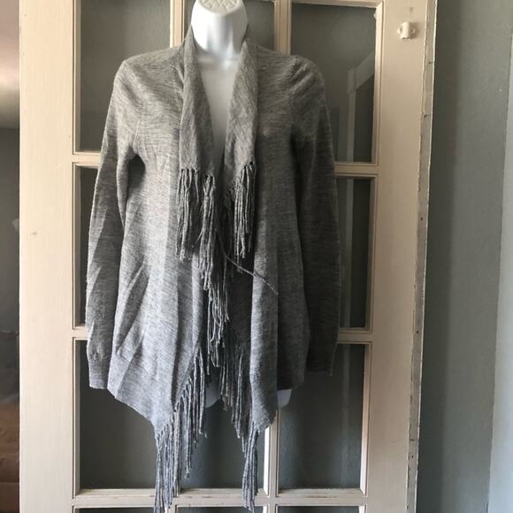 Rebecca Taylor Draped Fringe Cardigan - Picture 2 of 6